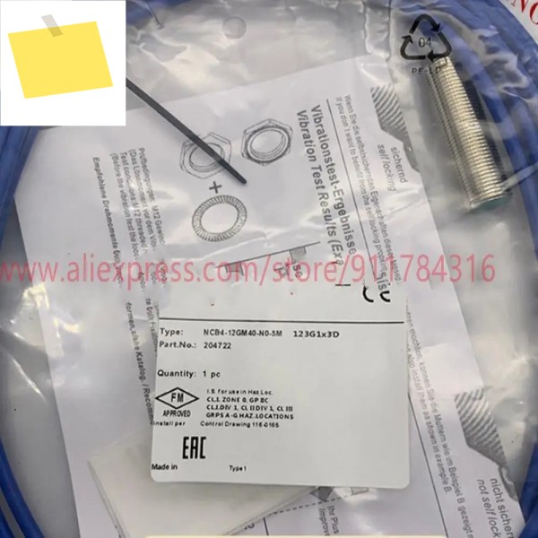 2pcs 신품 고품질 P+F NCB4-12GM40-N0-5M 방폭형 근접 스위치 제품 이미지