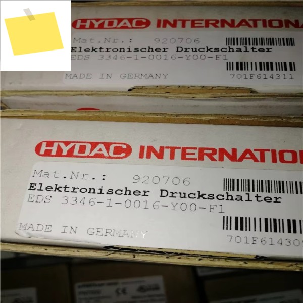 HYDAC NO.920706 센서 압력 스위치 EDS3346-1-0016-Y00-F1 제품 이미지