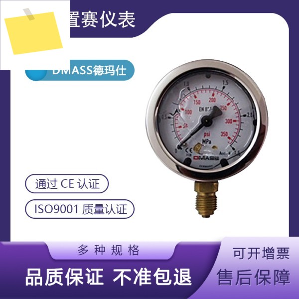 독일 DMASS 레이디얼 압력계 0-16Mpa 데마스 내충격 유압 측정 0-2300psi 제품 이미지