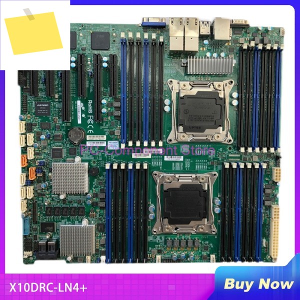 X10DRC-LN4+ 서버 마더보드 E5-2600 v4v3 제품군 프로세서 IPMI 2.0 SAS312Gbps 포트 LGA2011 DDR4 제품 이미지