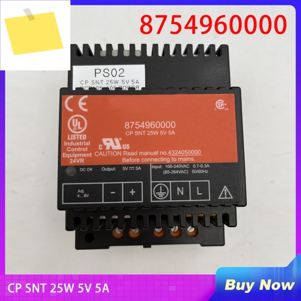 8754960000 Weidmuller 전원 공급 장치 CP SNT 25W 5V 5A용 제품 이미지
