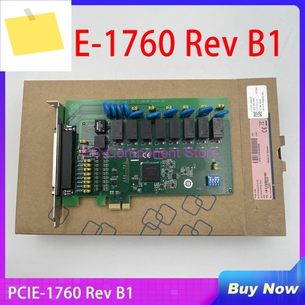 Advantech 8채널 PCI Express 버스 릴레이 출력 및 절연 입력 카드용 PCIE-1760-B REV.B1 제품 이미지