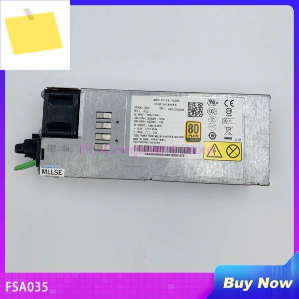 FSA035 용 산업용 스위칭 전원 공급 장치 GW-CRPS550N 550W 완전 테스트 됨 제품 이미지