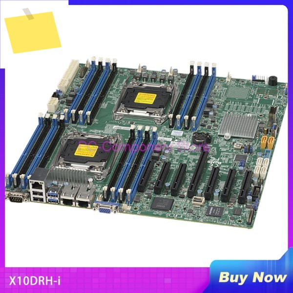 X10DRH-i 서버 마더보드 E5-2600 v4v3 제품군 듀얼 포트 GbE LAN SATA36Gbps IPMI 2.0 LGA2011 DDR4 제품 이미지
