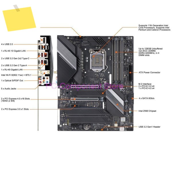 C9Z590-CGW 서버 마더보드 PCIE 4.0 제품 이미지