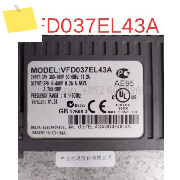 중고 VFD037EL43A 3.7KW 인버터는 테스트를 거쳐 신속하게 되었습니다. 제품 이미지