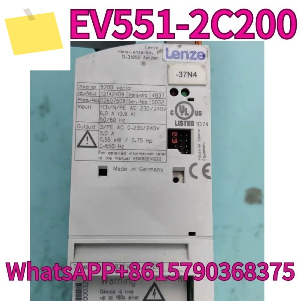 중고 주파수 변환기 E82EV551-2C200 0.55KW 220V 테스트 완료 및 신속 제품 이미지