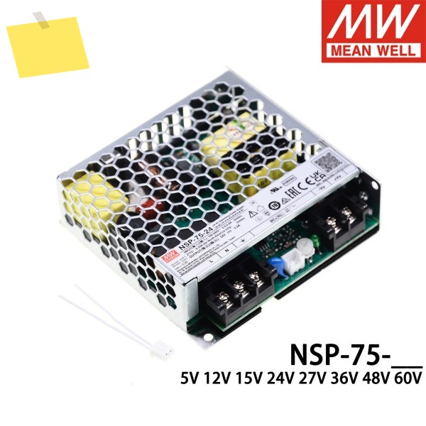 NSP-75-5 시리즈 MEAN WELL NSP-75-5V12V15V24V27V36V48V60V 스위칭 전원 공급 장치 PFC 제품 이미지