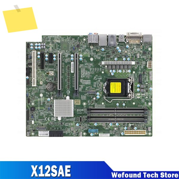 슈퍼마이크로 워크스테이션 마더보드 LGA-1200 W480 4SATA3 M.2 메인보드 완벽 테스트 우수 품질 X12SAE 제품 이미지