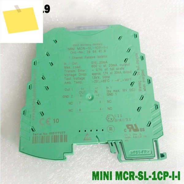 피닉스 패시브 아이솔레이터, 좋은 하이 퀄리티 2864419 미니 MCR-SL-1CP-I-I 제품 이미지