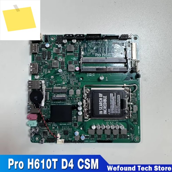 ASUS 데스크탑 마더보드 17x17 ITX 지원 듀얼 4K@60H Pro H610T D4 CSM 제품 이미지