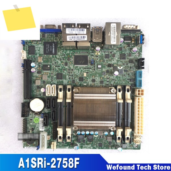 Supermicro 서버 마더보드 MINI-ITX 다중 네트워크 포트용 A1SRi-2758F 전 완벽한 테스트 제품 이미지