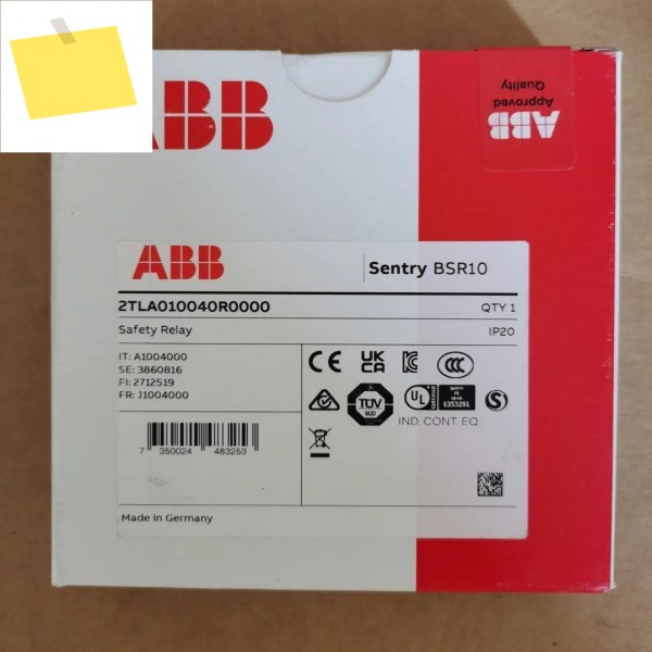 2025.4기존 ABB 안전 릴레이 센트리 BSR10 24VDC 제품 이미지