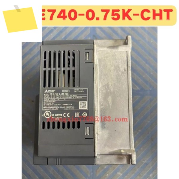 사용된 주파수 변환기 FR-E740-0.75K-CHT FR E740 0.75K CHT 정상 기능 테스트 완료 제품 이미지