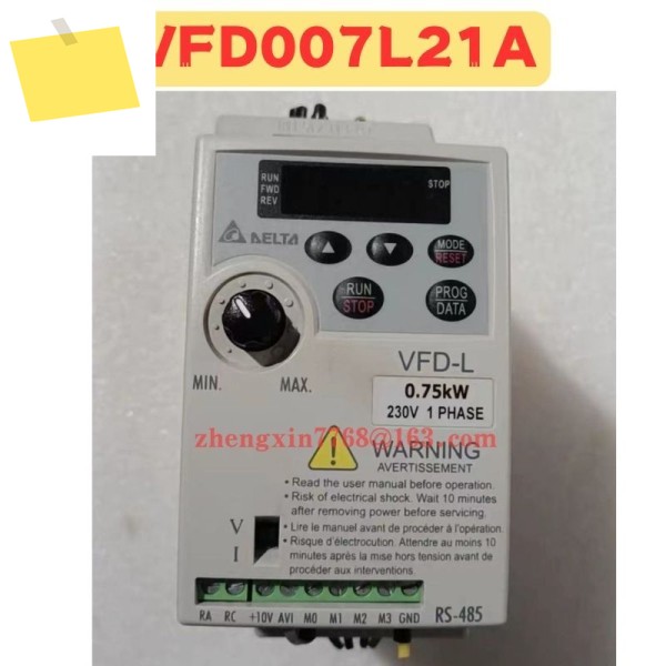 중고 주파수 변환기 VFD007L21A 정상 기능 테스트 완료 제품 이미지