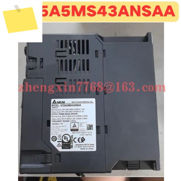중고 주파수 변환기 VFD5A5MS43ANSAA 정상 기능 테스트 완료 제품 이미지
