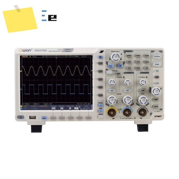 XDS2102A 100MHz 12비트 고해상도 ADC 2채널 디지털 오실로스코프 SCPI 및 Labview 지원 제품 이미지