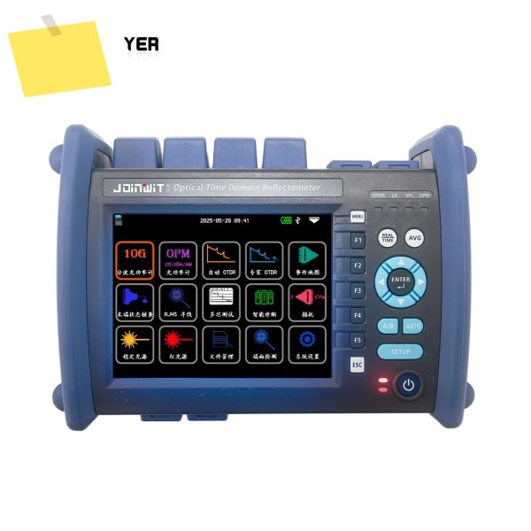 JW3302T 12-IN-1 OTDR 13101550 3230dB 광시간영역반사계OTDR 5.6인치 터치스크린 탑재 제품 이미지
