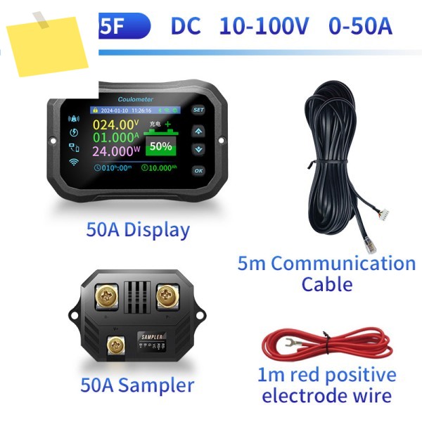 10-100V 0-600A0-400A 무선 원격 제어 Coulometer 리튬 배터리 양방향 전압계 제품 이미지