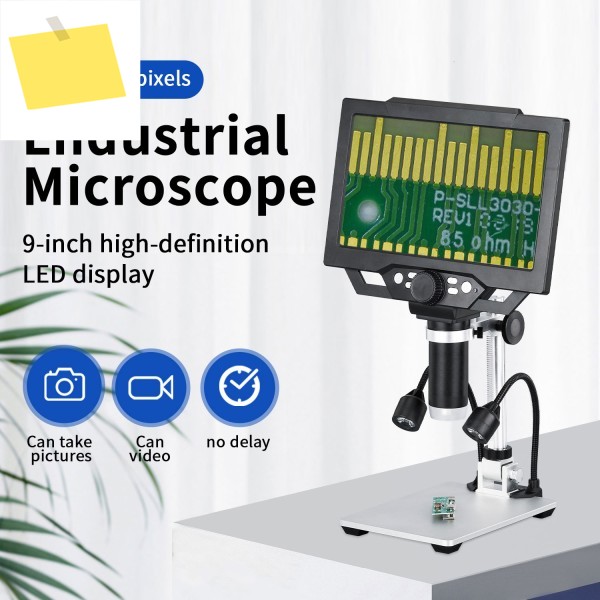 G1600 12MP 플러그인형 디지털 현미경 9인치 LCD 및 조명 포함, 수리용 제품 이미지