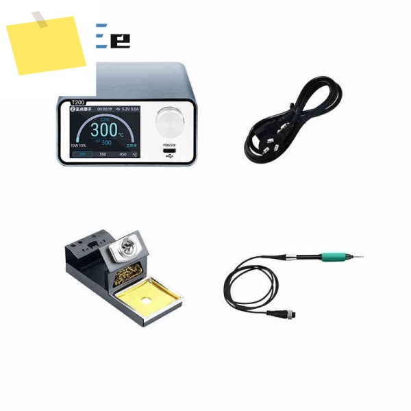 미예 T200-115210245T12 220V 휴대용 스마트 납땜 스테이션 160W 고출력 팁 포함 제품 이미지