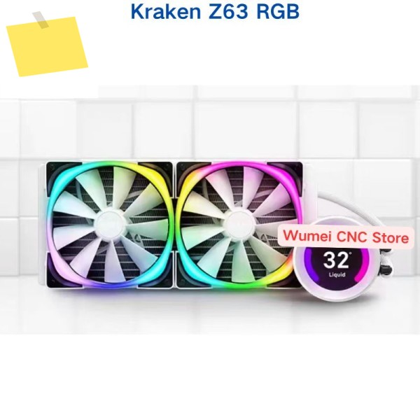 LCD 디스플레이가 있는 올인원 AIO 액체 냉각기, Kraken Z63 RGB, NZXT 280mm 제품 이미지