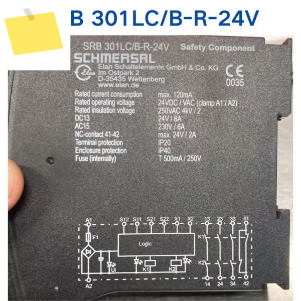 중고 테스트 OK SCHMERSAL 릴레이 SRB301LCB-R-24V SRB 제품 이미지