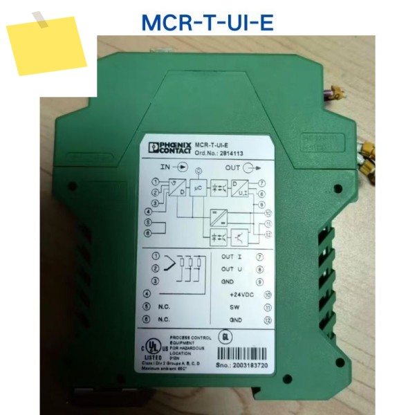 PHOENIX 절연기 MCR-T-UI-E 2814113 1개에 대한 중고 테스트 OK 제품 이미지