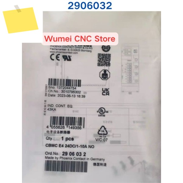 PHOENIX 회로 차단기 CBMC E4 24DC1-10A NO 2906032에 대한 새 제품 또는 중고 테스트 OK 제품 이미지