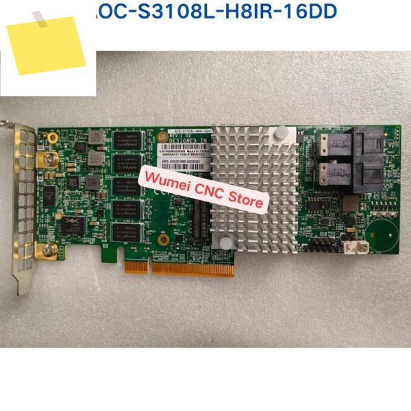 AOC-S3108L-H8IR-16DD SAS 내부 RAID 어댑터, 중고 테스트 OK 제품 이미지