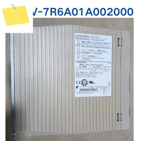 YASKAWA 드라이버 SGDV-7R6A01A002000 중고 테스트 완료 1개 제품 이미지