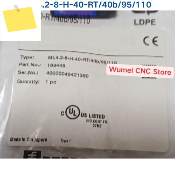 PEPPERL+FUCHS ML4.2-8-H-40-RT40b95110의 신품 브랜드 183449 광전 스위치 센서 제품 이미지