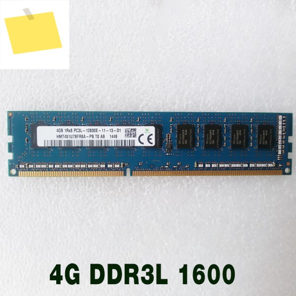1개 4GB 1Rx8 PC3L-12800E DDR3L 1600 ECC RAM 메모리 고품질 제품 이미지