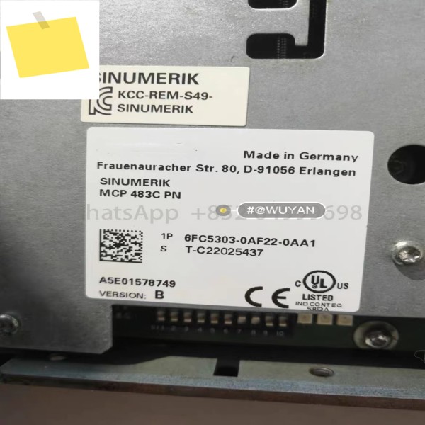 6FC5303-0AF22-0AA1 제어판 MCP 483C PN PROFINET 0AF22 0AA1 제품 이미지
