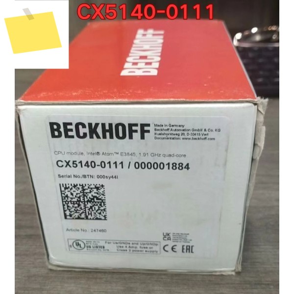 신품 Beckhoff PLC 모듈 CX5140-0111 2025년 8월 제품 이미지