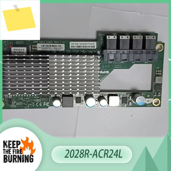 Supermicro 2028R-ACR24L 12GB SAS 확장 카드용 BPN-SAS3-216EB EL1 제품 이미지
