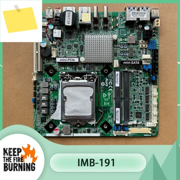 IMB-191 듀얼 포트 산업용 제어 마더보드 H110 6세대 및 CPU 지원 제품 이미지