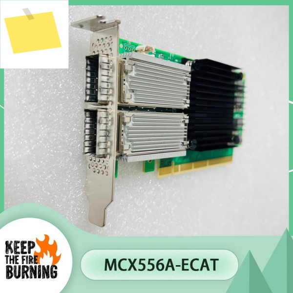 100G cx556A 7359059 SUN 듀얼 포트 텐 기가비트 네트워크 어댑터 카드 MCX556A-ECAT 제품 이미지
