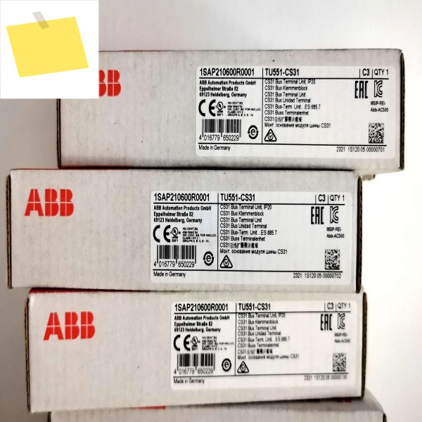TU551-CS31 ABB 정품 통신 모듈 베이스 AC500 PLC 제품 이미지