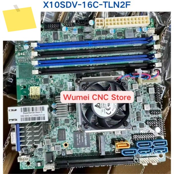 Supermicro X10SDV-16C-TLN2F 서버 마더보드의 95% 신규 제품 이미지
