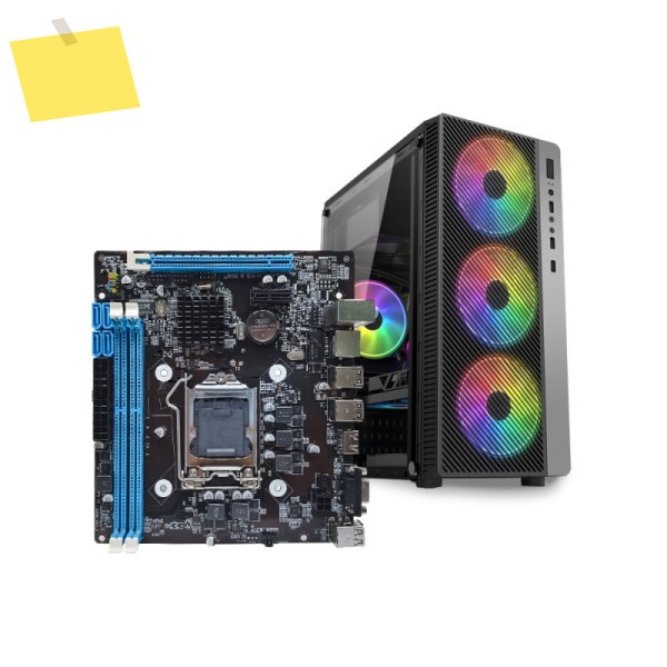 HM55 데스크탑 메인보드 LGA1156 i3 i5 i7 공장 출고, 개별 그래픽 카드 케이스 포함 대량 제품 이미지