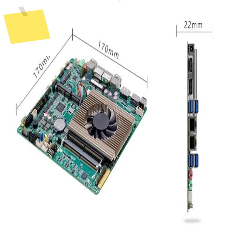 미니-ITX 마더보드 울트라 5 125H 14세대 코어 인텔 CPU IPC SBC 임베디드 초박형 메인보드 6COM 2LAN DDR5 10USB LVDS DP 제품 이미지
