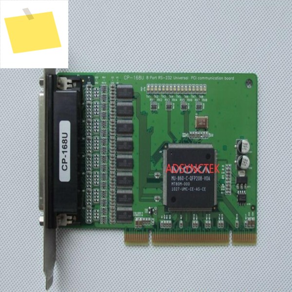 CP-168U 좋은 중고 직렬 RS232 PCI 멀티 포트 카드 62핀 - 8 x 9핀 어댑터 데이터 제품 이미지