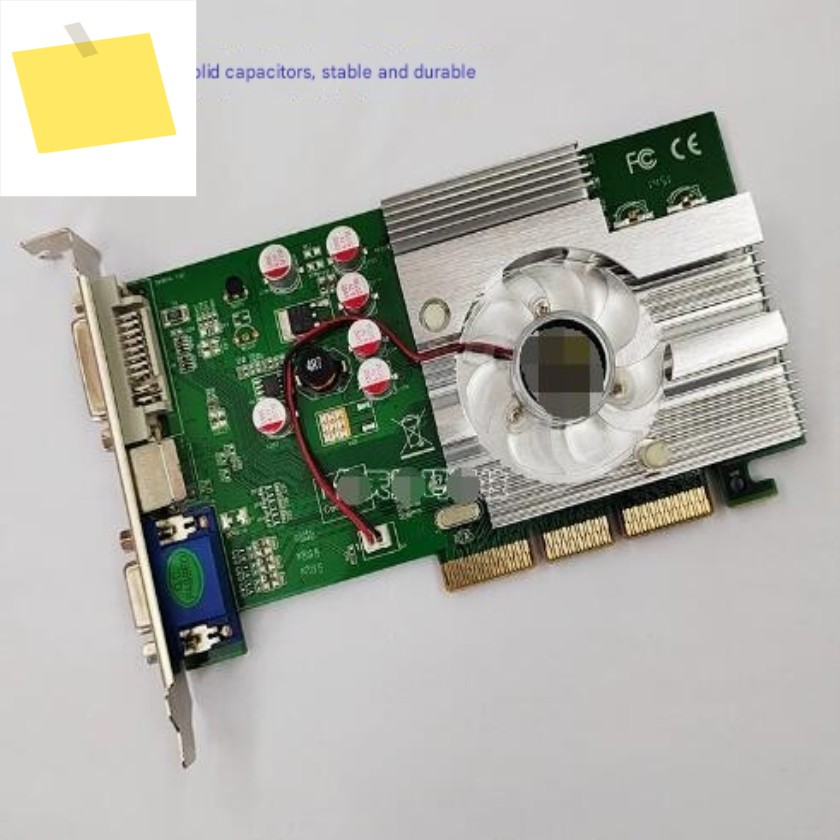 FX5500 AGP 그래픽 카드, DDR 256M 8X 호환, 4X CRT DVI S-비디오 포함, 신품 제품 이미지
