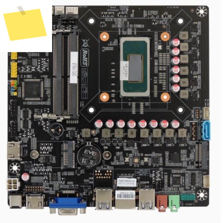 Ultra 5 125H 7 Mini-ITX 마더보드 Intel CPU IPC SBC 임베디드 초박형 메인보드2COM LAN DDR5 LVDS 포함 제품 이미지