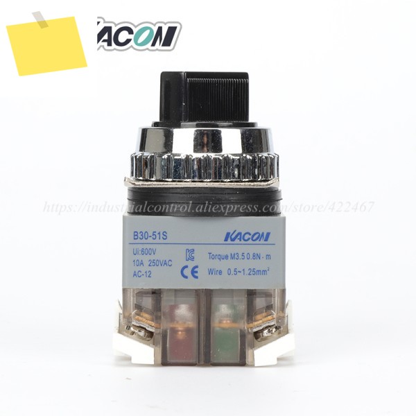 KACON 오리지널 선택기 스위치 B25-41S, 41L, 30mm, 10 개 제품 이미지