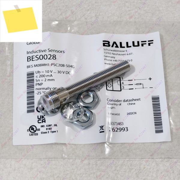 BES M08MH1-PSC20B-S04G 산업용 근접 스위치 유도형 센서 BALLUFF 신품 오리지널 제품 이미지
