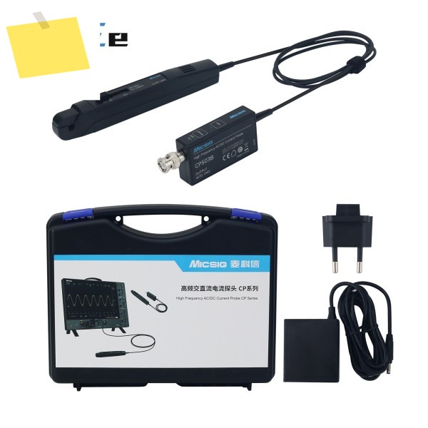 Micsig CP503B 50MHz 5A30A 듀얼 범위 고주파 ACDC 전류 프로브 오실로스코프용 BNC 커넥터 포함 제품 이미지