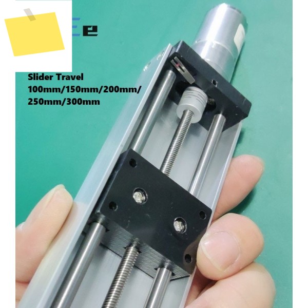 Y370 선형 슬라이드 테이블 이동 100mm150mm200mm250mm300mm, GA25-370 기어 모터 리미트 스위치 포함 제품 이미지