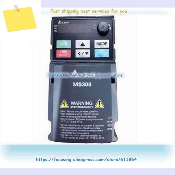VFD13AMS43ANSAA 표준 VFD 드라이브 MS300 시리즈 5500W 출력 7.5HP 3PH 460VAC 새 제품 제품 이미지